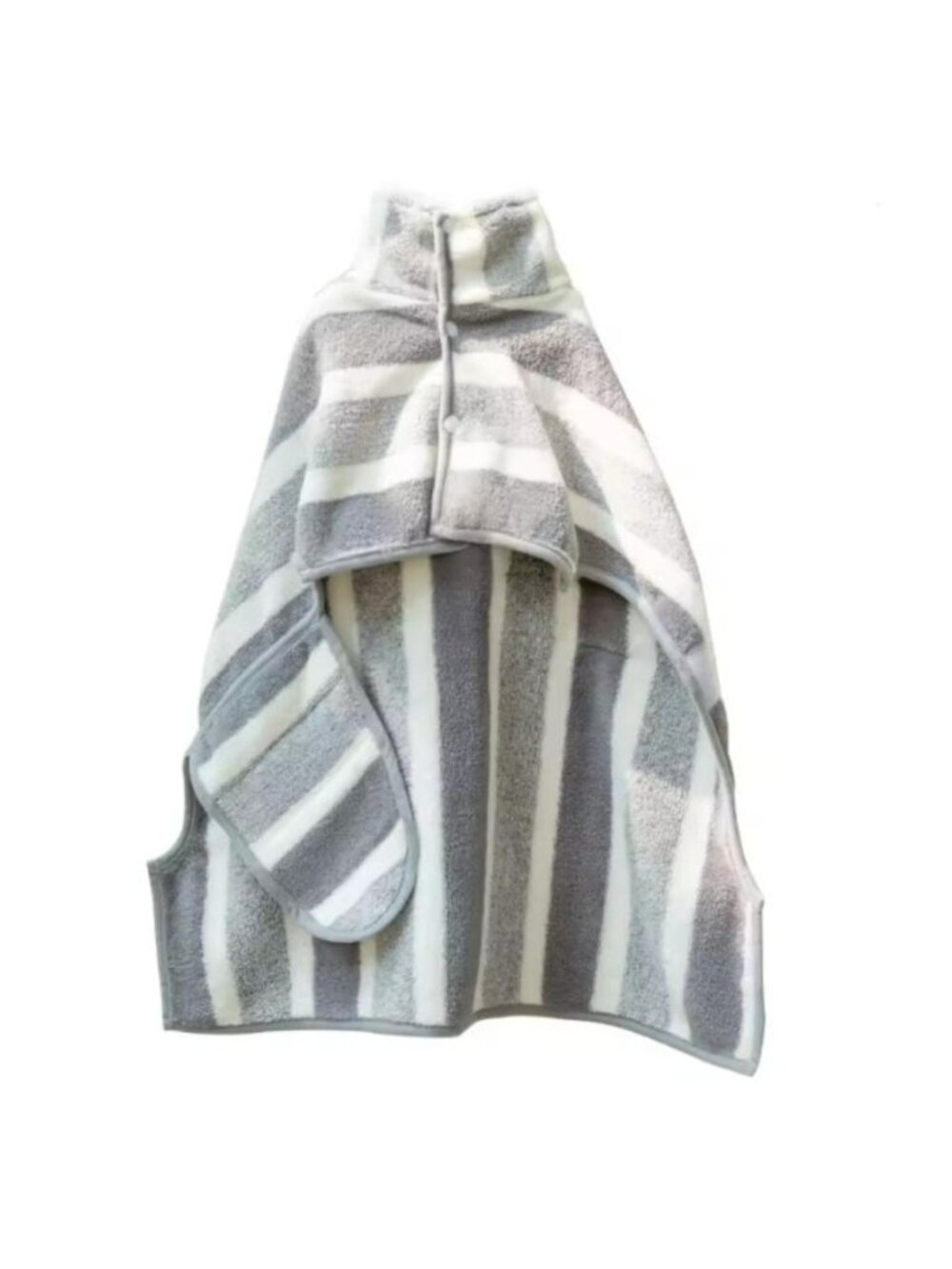 Striped Bathrobe For Cats And Dogs Bath Towel Soft All-wrapped Quick-drying